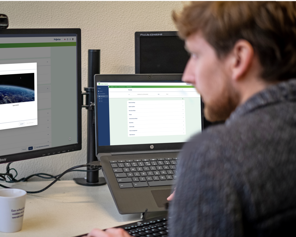 IT-er beheert touchscreens vanaf afstand met Prowise Screen Control
