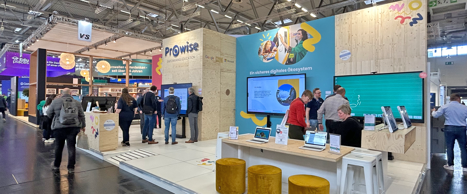 The Prowise booth at the Didacta in Cologne