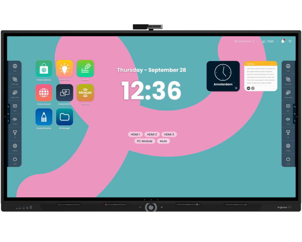 Interface de Prowise Touchscreen Ten