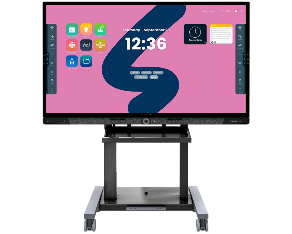 Interface de Prowise Touchscreen One 98 avec Neo Lift